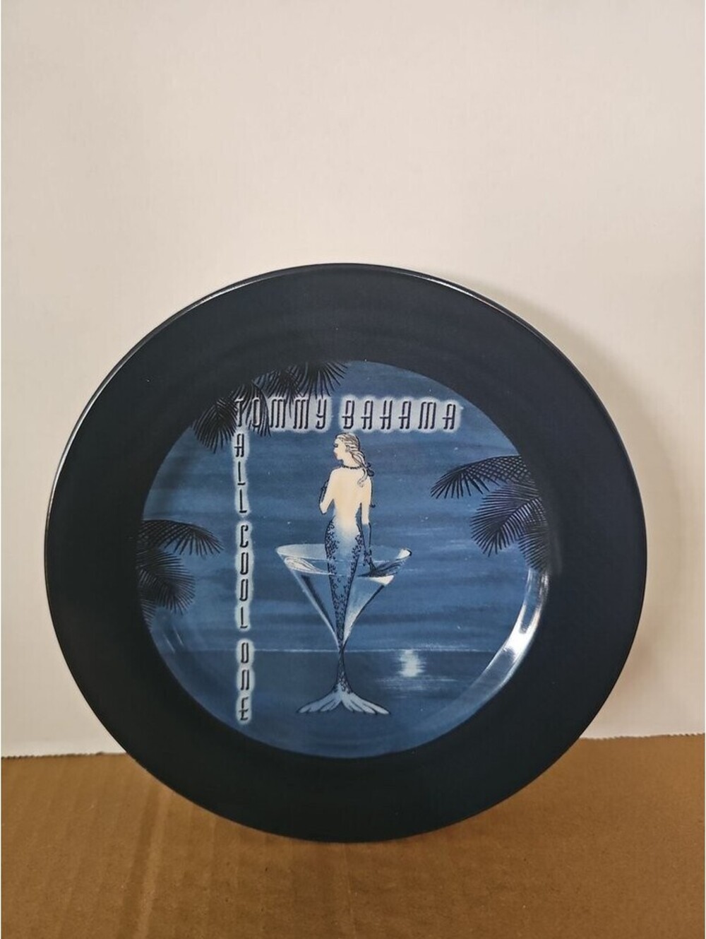 Tommy Bahama Ceramic Plate with Mermaid Design